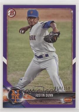 2018 Bowman - Prospects - Purple #BP82 - Justin Dunn /250