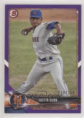 2018 Bowman - Prospects - Purple #BP82 - Justin Dunn /250