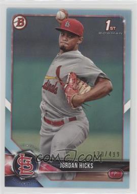 2018 Bowman - Prospects - Sky Blue #BP123 - Jordan Hicks /499