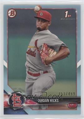 2018 Bowman - Prospects - Sky Blue #BP123 - Jordan Hicks /499