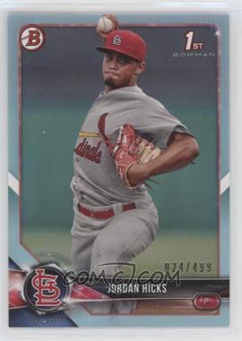 2018 Bowman - Prospects - Sky Blue #BP123 - Jordan Hicks /499