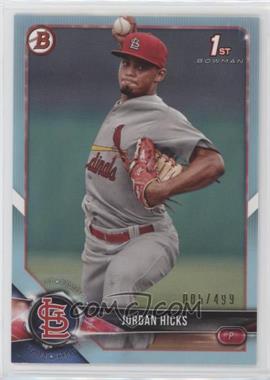 2018 Bowman - Prospects - Sky Blue #BP123 - Jordan Hicks /499