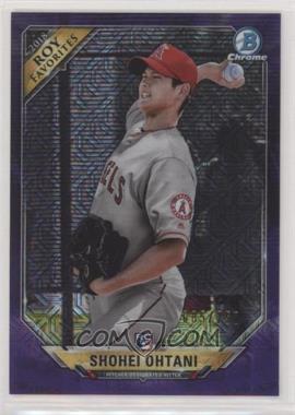 2018 Bowman - ROY Favorites - Mega Box Purple Mojo Refractor #ROYF-SO - Shohei Ohtani /250