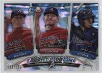 Ronald Acuna, Mike Soroka, Kyle Wright #/150