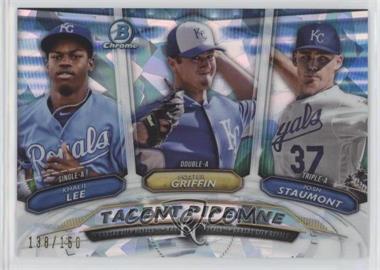 2018 Bowman - Talent Pipeline - Atomic Refractor #TP-KCR - Josh Staumont, Foster Griffin, Khalil Lee /150