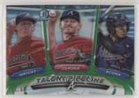 Ronald Acuna, Mike Soroka, Kyle Wright #/99