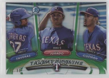 2018 Bowman - Talent Pipeline - Green Refractor #TP-TEX - Ronald Guzman, Ariel Jurado, Leody Taveras /99