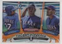 Ronald Guzman, Ariel Jurado, Leody Taveras [EX to NM] #/25