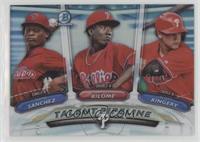 Scott Kingery, Franklyn Kilome, Sixto Sanchez