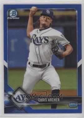 2018 Bowman Chrome - [Base] - Blue Refractor #63 - Chris Archer /150