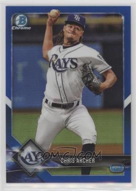 2018 Bowman Chrome - [Base] - Blue Refractor #63 - Chris Archer /150