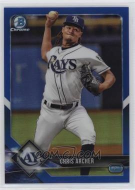 2018 Bowman Chrome - [Base] - Blue Refractor #63 - Chris Archer /150