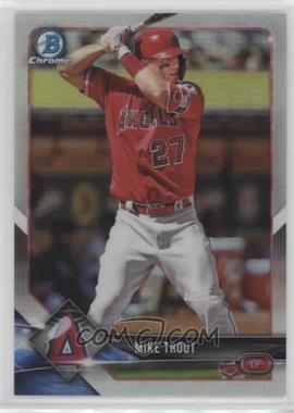 2018 Bowman Chrome - [Base] - Refractor #37 - Mike Trout /499