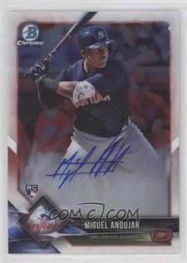 2018 Bowman Chrome - Chrome Rookie Autographs #CRA-MA - Miguel Andujar