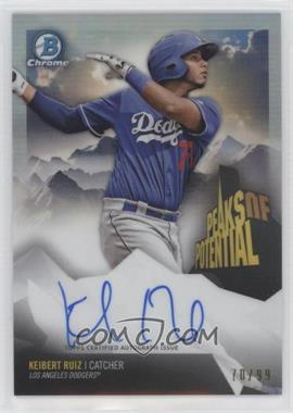 2018 Bowman Chrome - Peaks of Potential - Autographs #PPA-KR - Keibert Ruiz /99