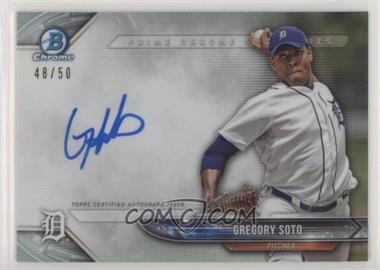 2018 Bowman Chrome - Prime Chrome Signatures #PCS-GS - Gregory Soto /50