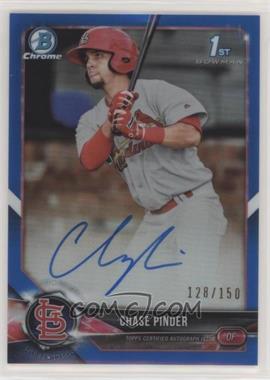 2018 Bowman Chrome - Prospect Autographs - Blue Refractor #BCPA-CP - Chase Pinder /150