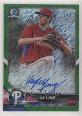 2018 Bowman Chrome - Prospect Autographs - Green Shimmer Refractor #CPA-KY - Kyle Young /99