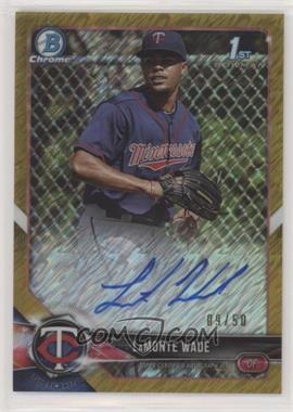 2018 Bowman Chrome - Prospect Autographs - HTA Gold Shimmer Refractor #BCPA-LW - LaMonte Wade /50