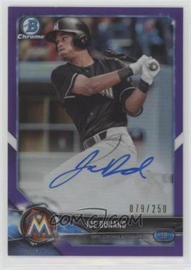 2018 Bowman Chrome - Prospect Autographs - Purple Refractor #BCPA-JD - Joe Dunand /250