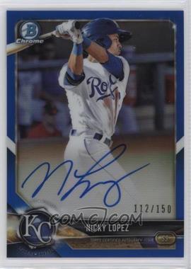 2018 Bowman Chrome - Prospect Autographs - Purple Refractor #BCPA-NL - Nicky Lopez /250