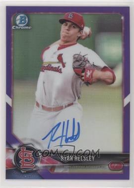 2018 Bowman Chrome - Prospect Autographs - Purple Refractor #CPA-RH - Ryan Helsley /250