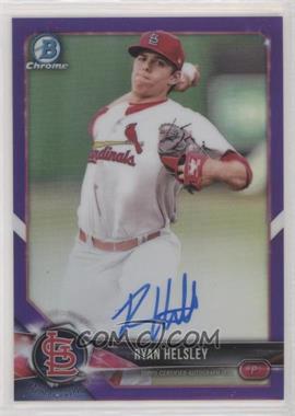 2018 Bowman Chrome - Prospect Autographs - Purple Refractor #CPA-RH - Ryan Helsley /250