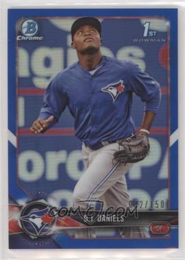 2018 Bowman Chrome - Prospects - Blue Refractor #BCP193 - D.J. Daniels /150