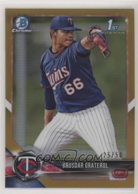 2018 Bowman Chrome - Prospects - Gold Refractor #BCP218 - Brusdar Graterol /50