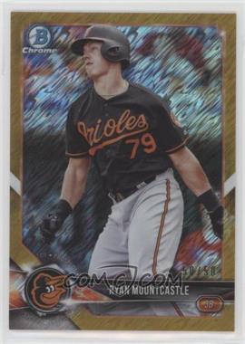 2018 Bowman Chrome - Prospects - Gold Shimmer Refractor #BCP167 - Ryan Mountcastle /50