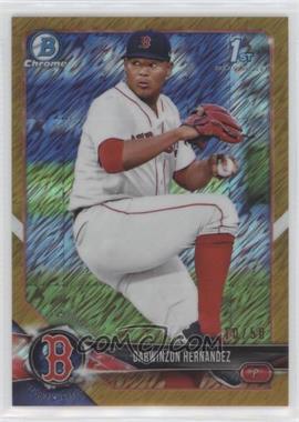 2018 Bowman Chrome - Prospects - Gold Shimmer Refractor #BCP196 - Darwinzon Hernandez /50