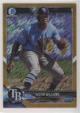 2018 Bowman Chrome - Prospects - Gold Shimmer Refractor #BCP231 - Justin Williams /50