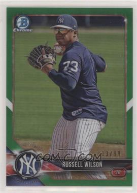 2018 Bowman Chrome - Prospects - Green Refractor #BCP151 - Russell Wilson /99