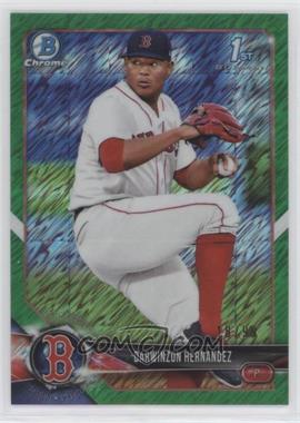 2018 Bowman Chrome - Prospects - Green Shimmer Refractor #BCP196 - Darwinzon Hernandez /99