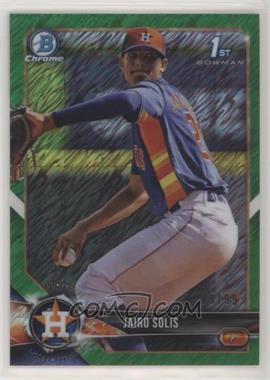 2018 Bowman Chrome - Prospects - Green Shimmer Refractor #BCP232 - Jairo Solis /99