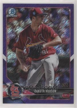 2018 Bowman Chrome - Prospects - Purple Shimmer Refractor #BCP176 - Dakota Hudson /655