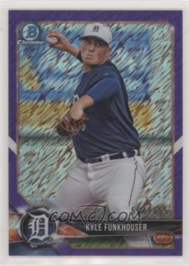 2018 Bowman Chrome - Prospects - Purple Shimmer Refractor #BCP187 - Kyle Funkhouser /655