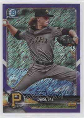 2018 Bowman Chrome - Prospects - Purple Shimmer Refractor #BCP201 - Shane Baz /655