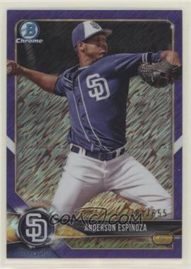 2018 Bowman Chrome - Prospects - Purple Shimmer Refractor #BCP220 - Anderson Espinoza /655