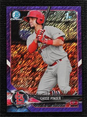 2018 Bowman Chrome - Prospects - Purple Shimmer Refractor #BCP222 - Chase Pinder /655