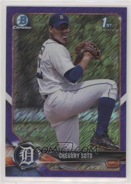 2018 Bowman Chrome - Prospects - Purple Shimmer Refractor #BCP239 - Gregory Soto /655