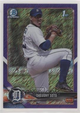 2018 Bowman Chrome - Prospects - Purple Shimmer Refractor #BCP239 - Gregory Soto /655