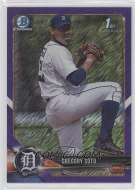 2018 Bowman Chrome - Prospects - Purple Shimmer Refractor #BCP239 - Gregory Soto /655