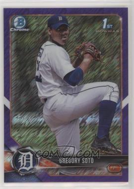 2018 Bowman Chrome - Prospects - Purple Shimmer Refractor #BCP239 - Gregory Soto /655