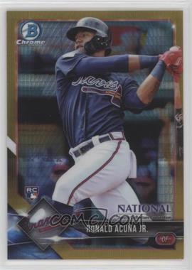 2018 Bowman Chrome National Convention - [Base] - Gold Prism Refractor #BNR-RAC - Ronald Acuna /50