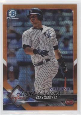 2018 Bowman Chrome National Convention - [Base] - Orange Prism Refractor #BNR-GS - Gary Sanchez /25