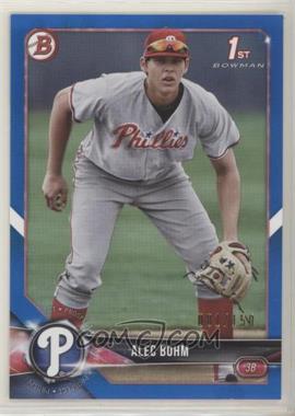 2018 Bowman Draft - [Base] - Blue #BD-25 - Alec Bohm /150