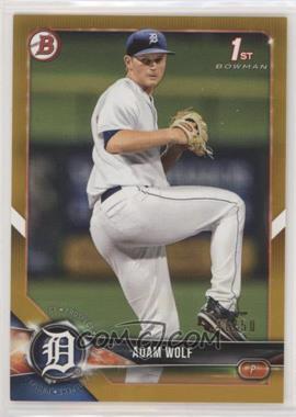 2018 Bowman Draft - [Base] - Gold #BD-185 - Adam Wolf /50