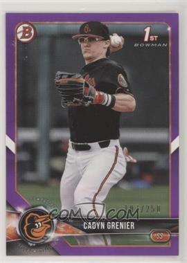 2018 Bowman Draft - [Base] - Purple #BD-134 - Cadyn Grenier /250