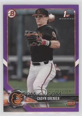 2018 Bowman Draft - [Base] - Purple #BD-134 - Cadyn Grenier /250